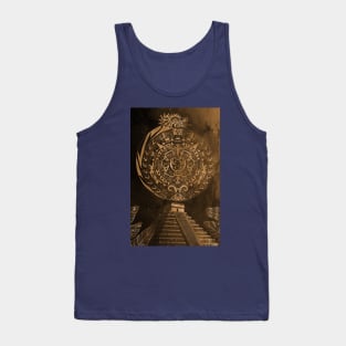 the mexican pyramids in teotihuacan dragon calendar Tank Top